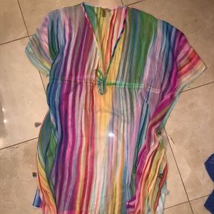 Bleu Rod Beattie Rainbow Stripe Cover-up